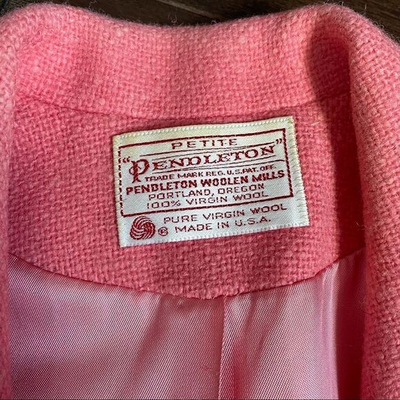 Vintage Pendleton pink wool blazer - Picture 10 of 15
